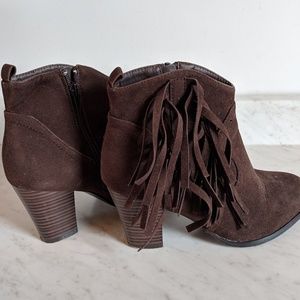 Target Brown Suede Booties